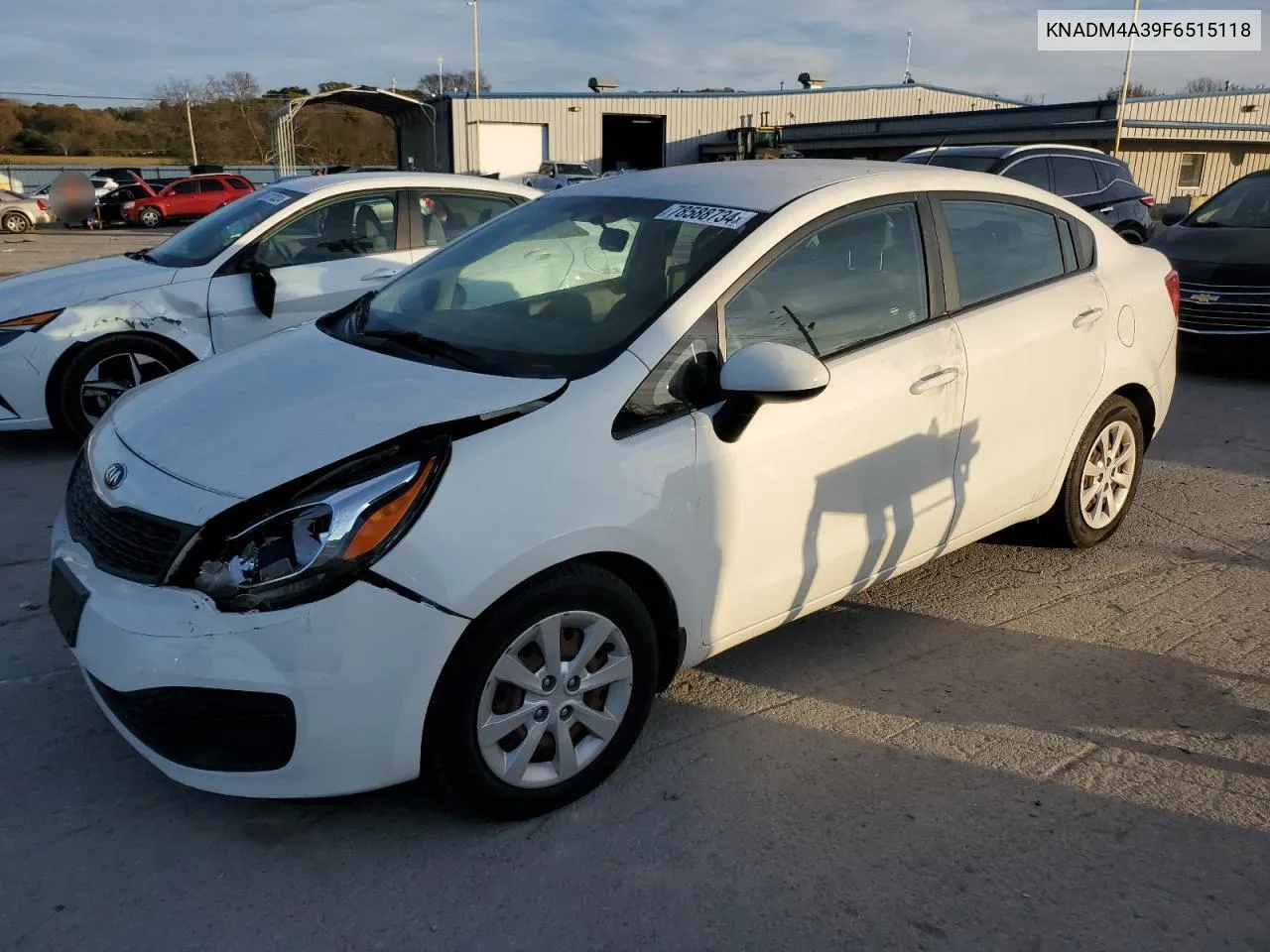 2015 Kia Rio Lx VIN: KNADM4A39F6515118 Lot: 78588734