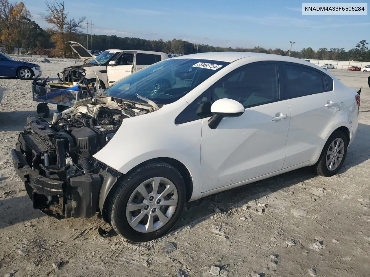 2015 Kia Rio Lx VIN: KNADM4A33F6506284 Lot: 79497754