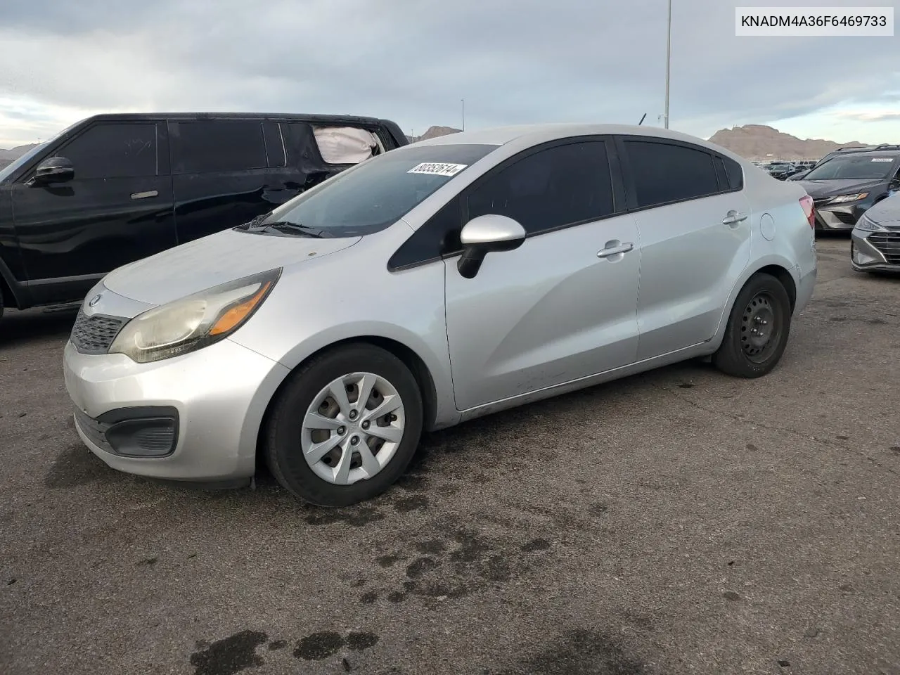 2015 Kia Rio Lx VIN: KNADM4A36F6469733 Lot: 80352614