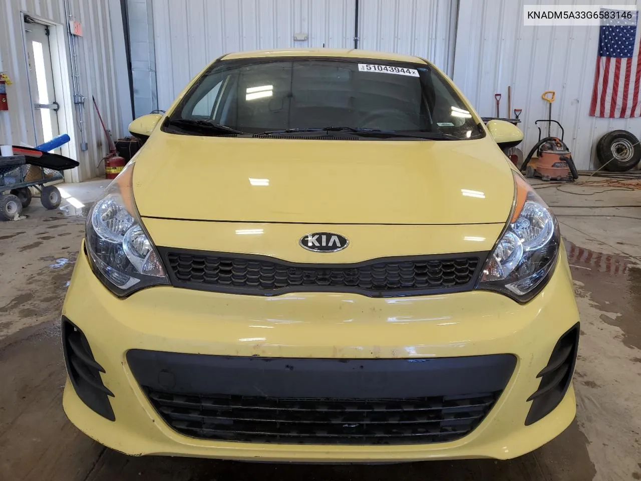 2016 Kia Rio Lx VIN: KNADM5A33G6583146 Lot: 51043944