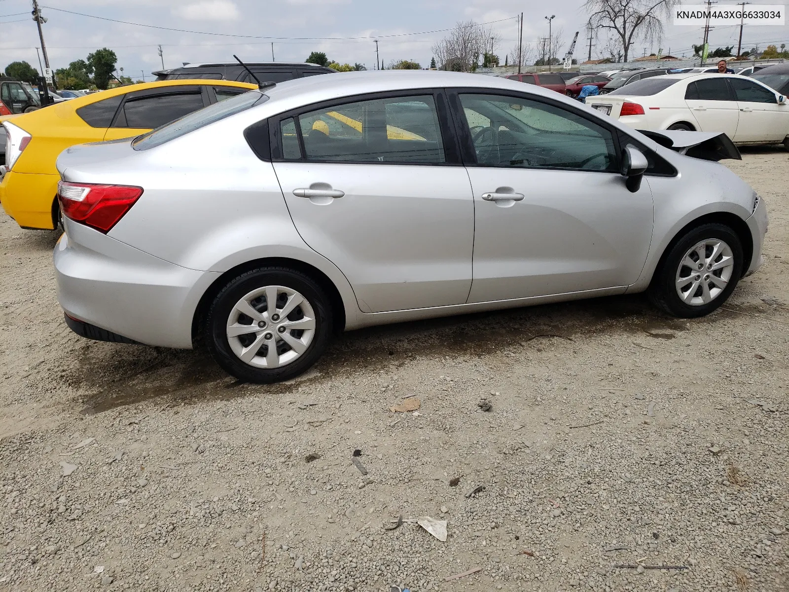 2016 Kia Rio Lx VIN: KNADM4A3XG6633034 Lot: 51668414