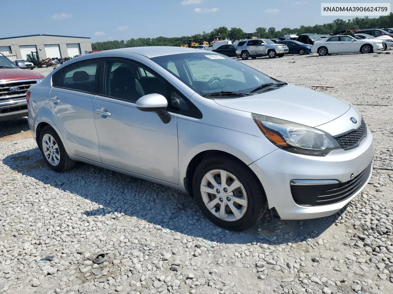 2016 Kia Rio Lx VIN: KNADM4A39G6624759 Lot: 58984924