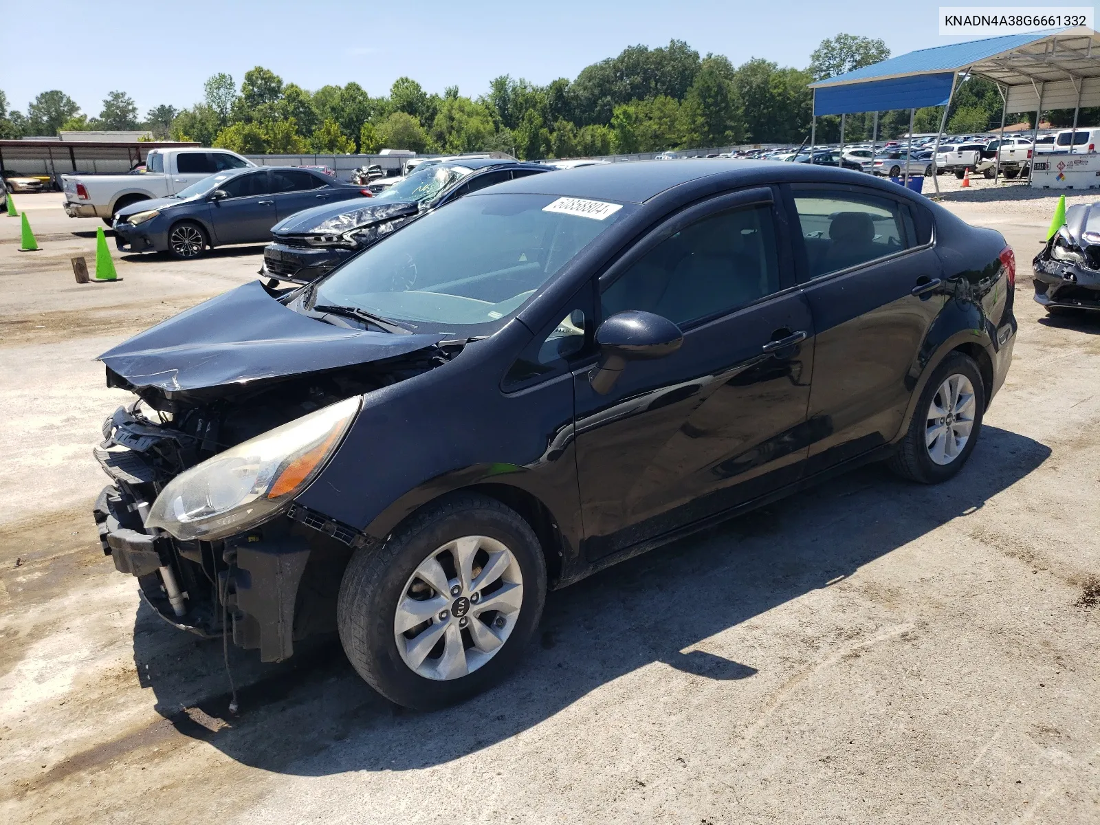 2016 Kia Rio Ex VIN: KNADN4A38G6661332 Lot: 60858804