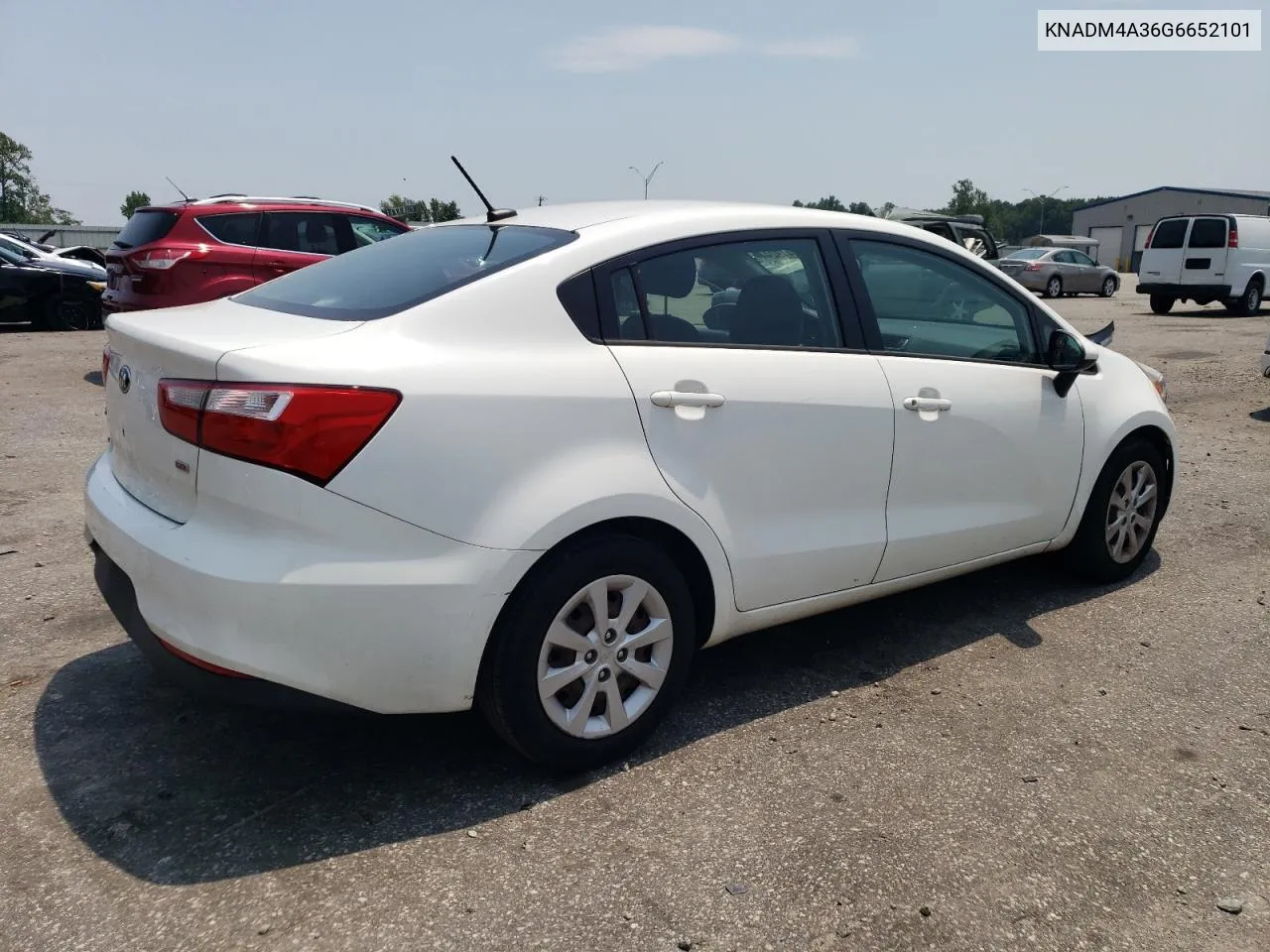 2016 Kia Rio Lx VIN: KNADM4A36G6652101 Lot: 62419244