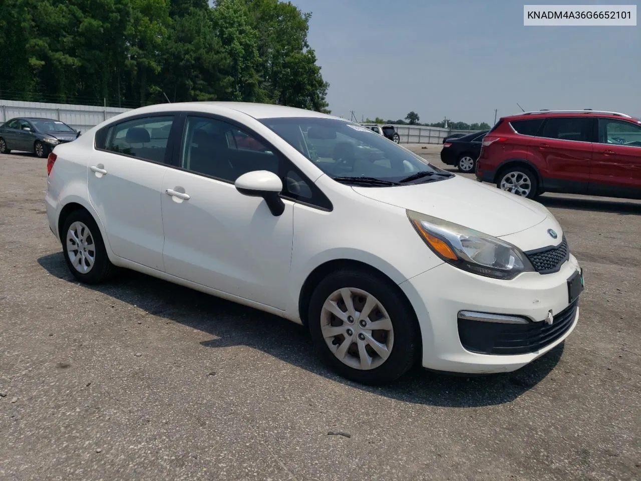 2016 Kia Rio Lx VIN: KNADM4A36G6652101 Lot: 62419244