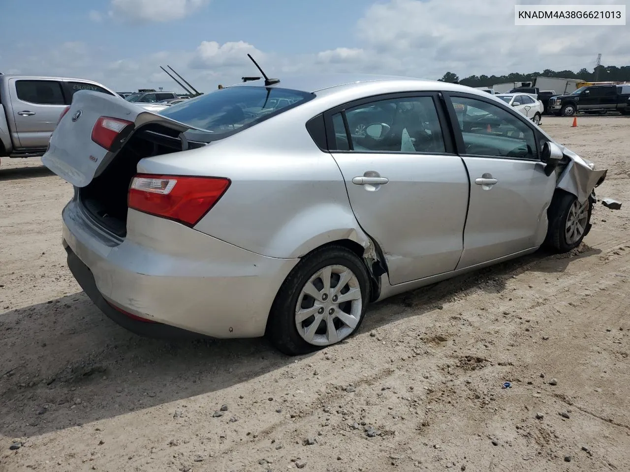 2016 Kia Rio Lx VIN: KNADM4A38G6621013 Lot: 63018354