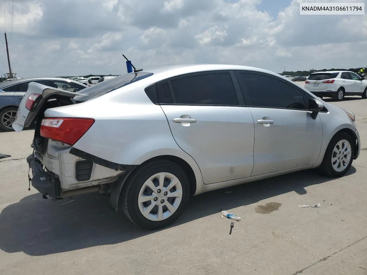 2016 Kia Rio Lx VIN: KNADM4A31G6611794 Lot: 64744364