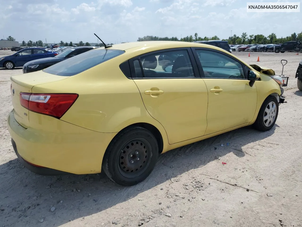 2016 Kia Rio Lx VIN: KNADM4A35G6547047 Lot: 65941554