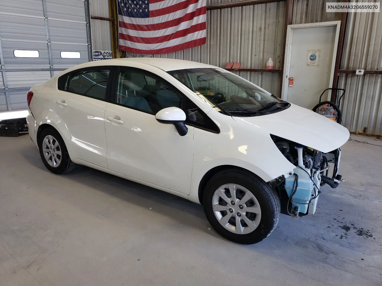 2016 Kia Rio Lx VIN: KNADM4A32G6559270 Lot: 66348144