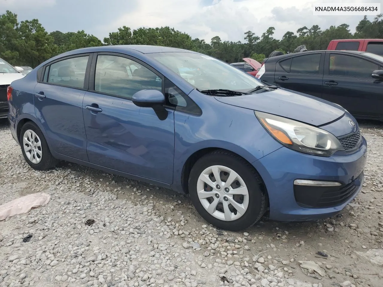 2016 Kia Rio Lx VIN: KNADM4A35G6686434 Lot: 66937954