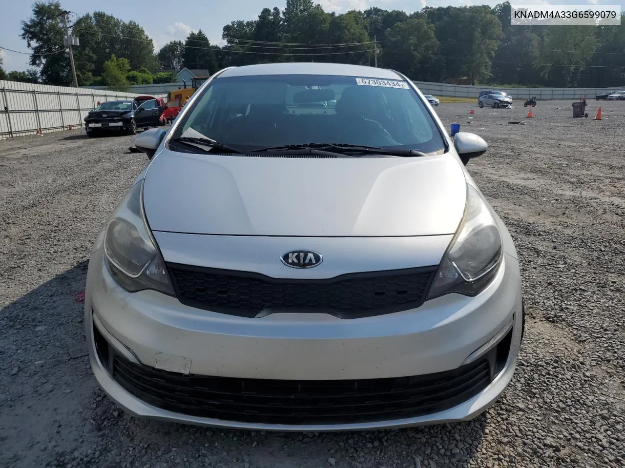 2016 Kia Rio Lx VIN: KNADM4A33G6599079 Lot: 67303434