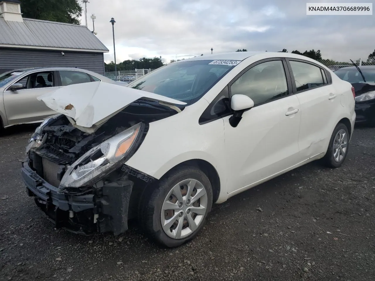 2016 Kia Rio Lx VIN: KNADM4A37G6689996 Lot: 67334253