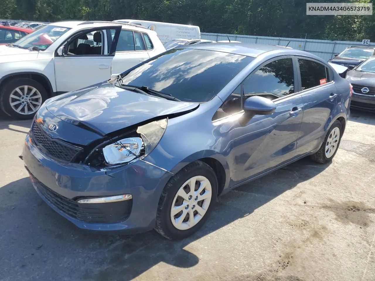 2016 Kia Rio Lx VIN: KNADM4A34G6573719 Lot: 67548444