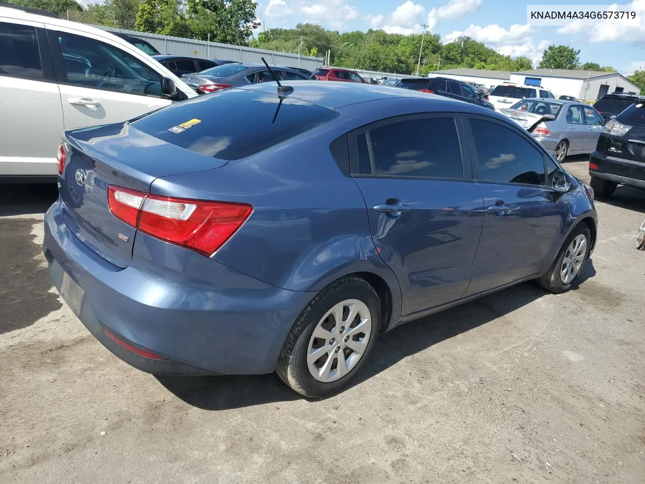 2016 Kia Rio Lx VIN: KNADM4A34G6573719 Lot: 67548444