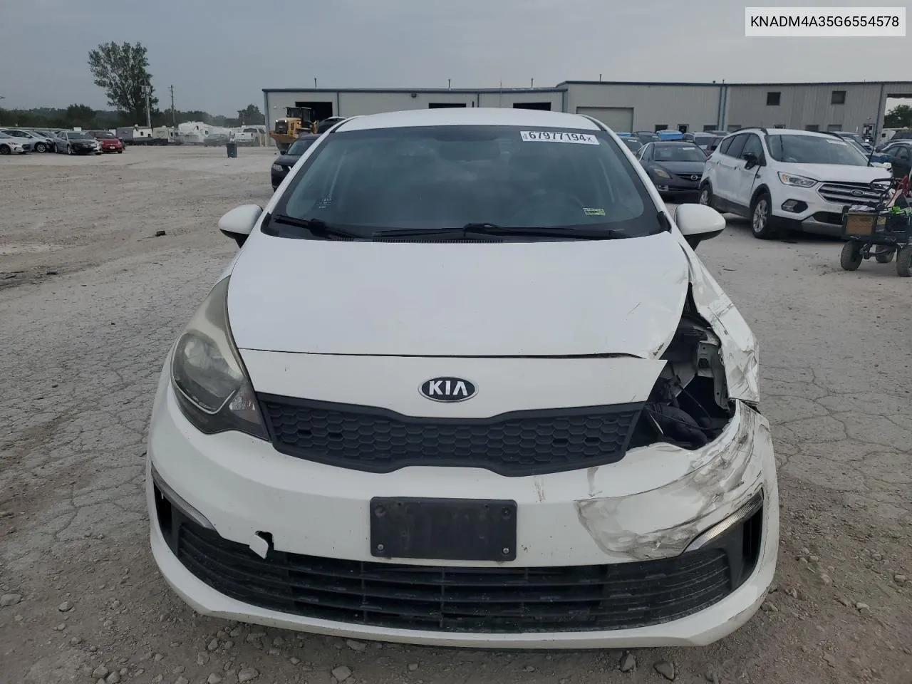 2016 Kia Rio Lx VIN: KNADM4A35G6554578 Lot: 67977194