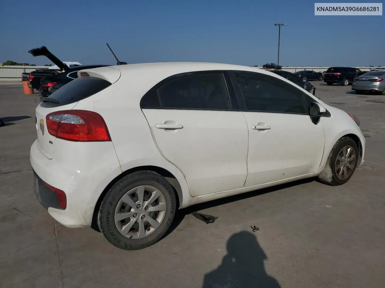 2016 Kia Rio Lx VIN: KNADM5A39G6686281 Lot: 68884354