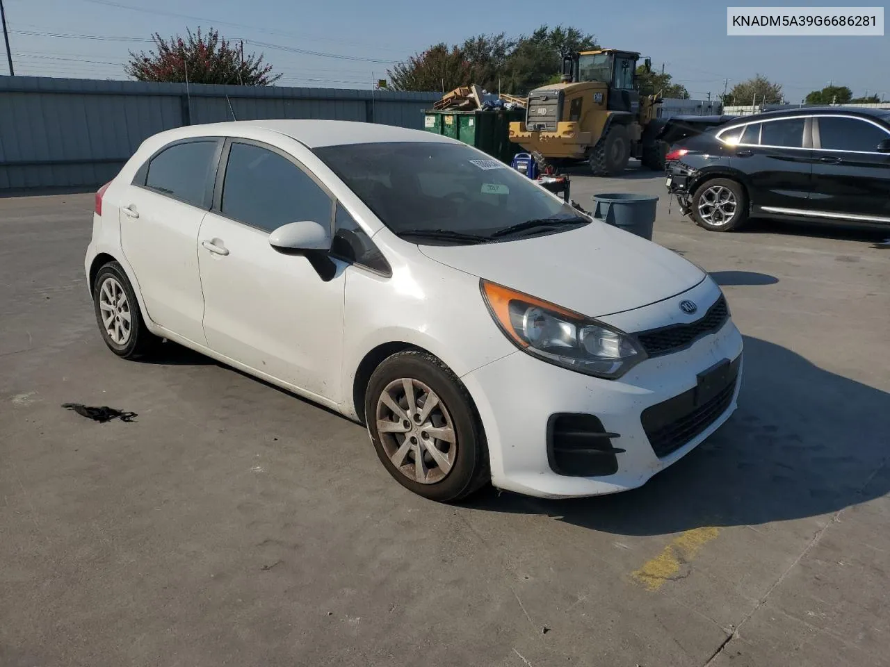 2016 Kia Rio Lx VIN: KNADM5A39G6686281 Lot: 68884354