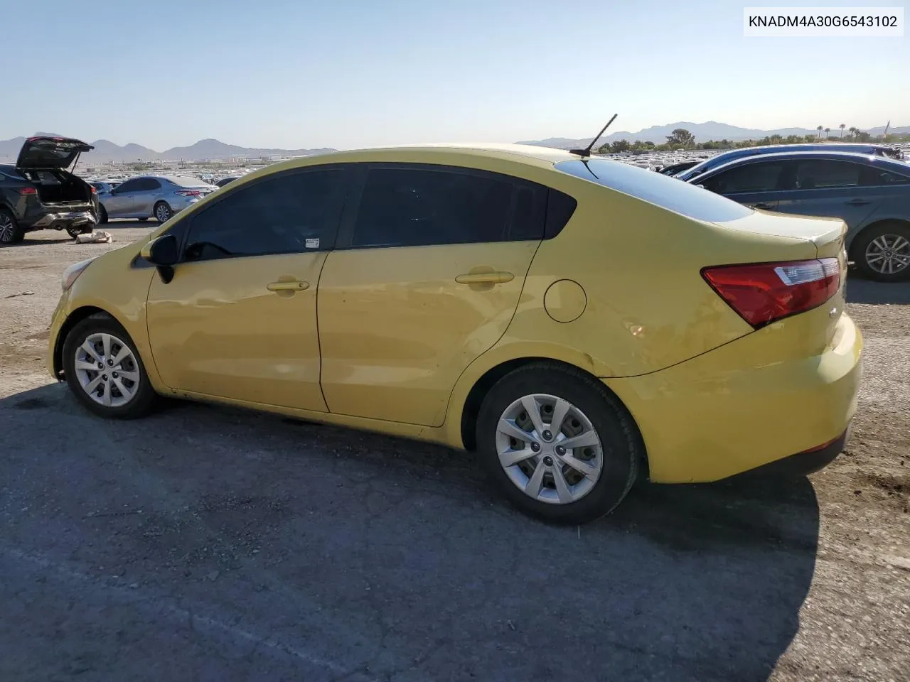 2016 Kia Rio Lx VIN: KNADM4A30G6543102 Lot: 68942004