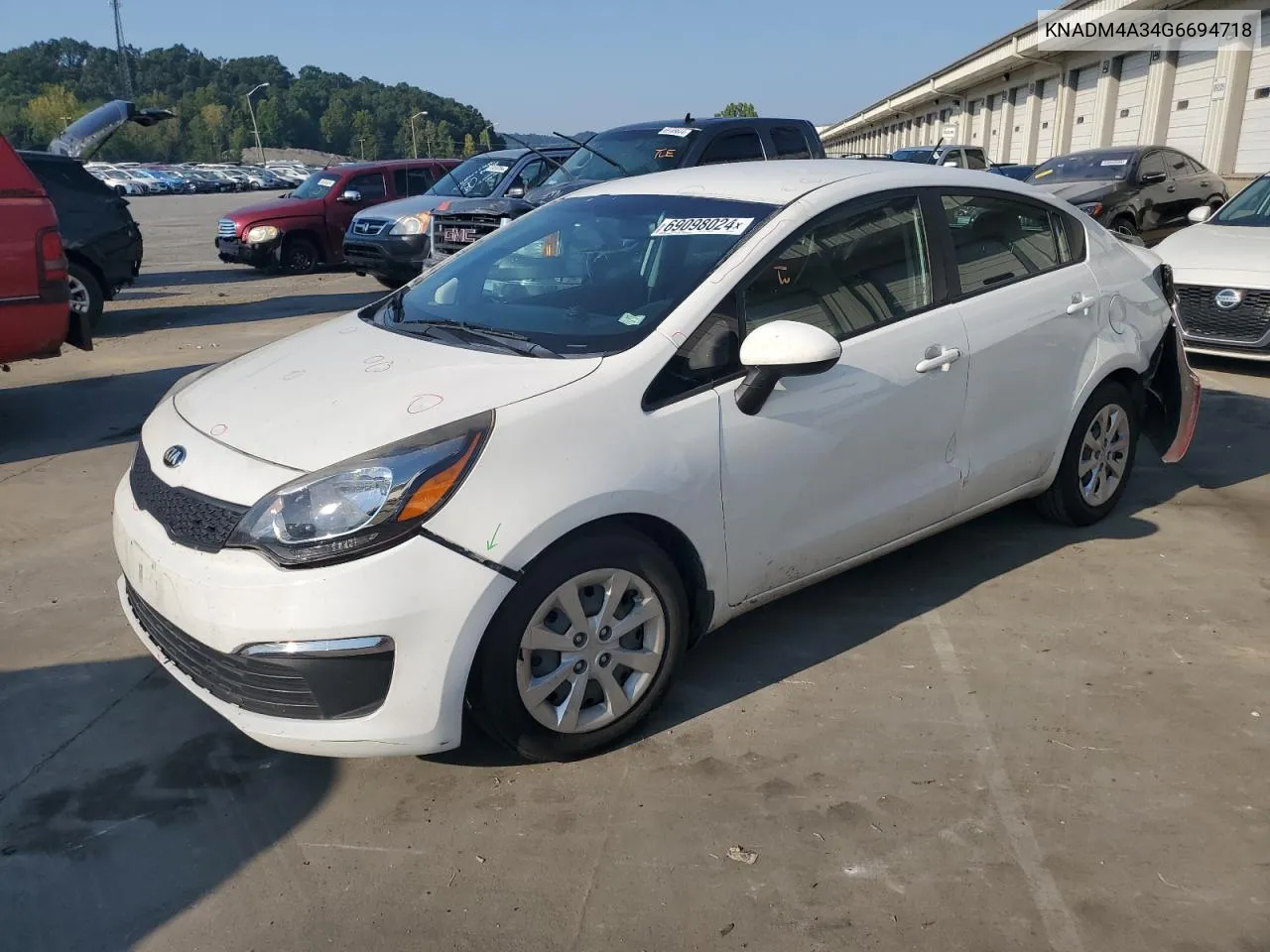 2016 Kia Rio Lx VIN: KNADM4A34G6694718 Lot: 69098024