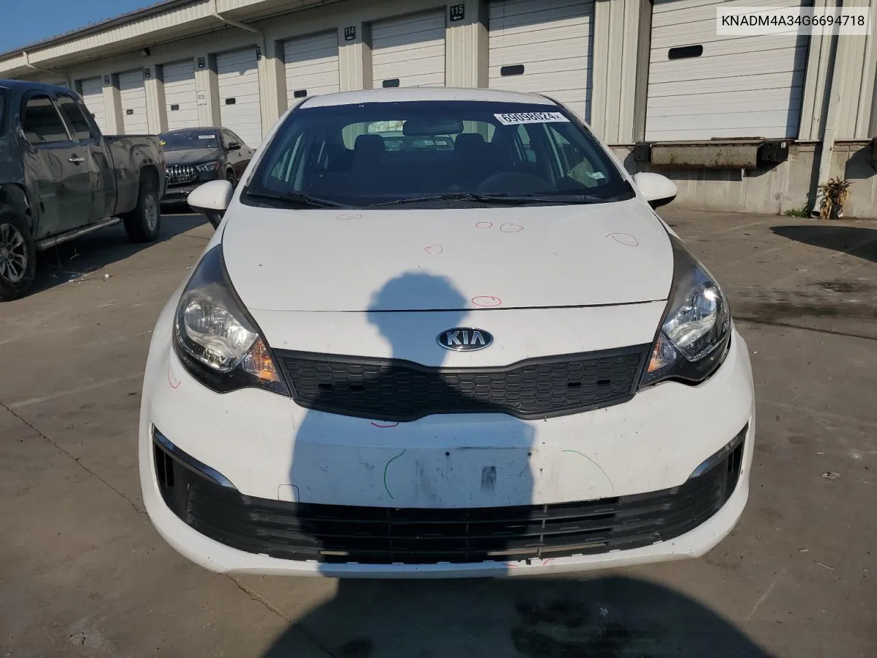 2016 Kia Rio Lx VIN: KNADM4A34G6694718 Lot: 69098024