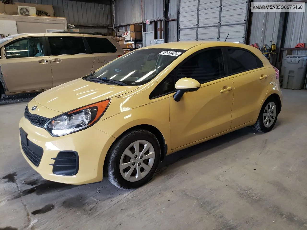 2016 Kia Rio Lx VIN: KNADM5A33G6675468 Lot: 69188424