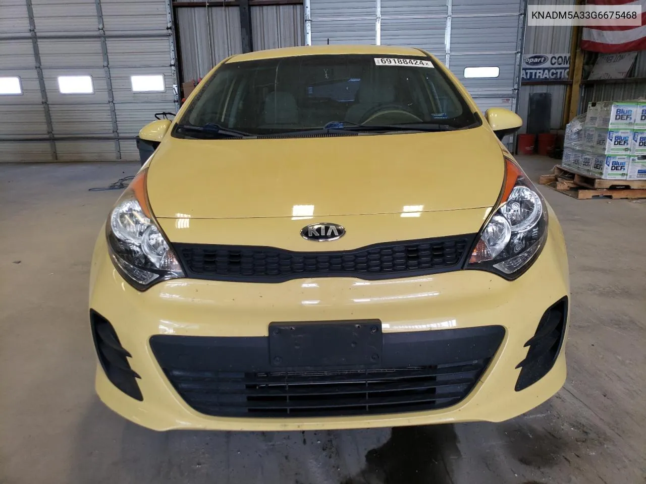 2016 Kia Rio Lx VIN: KNADM5A33G6675468 Lot: 69188424