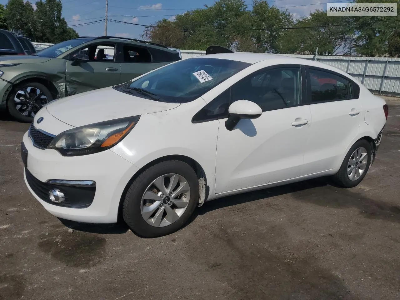 2016 Kia Rio Ex VIN: KNADN4A34G6572292 Lot: 69487424