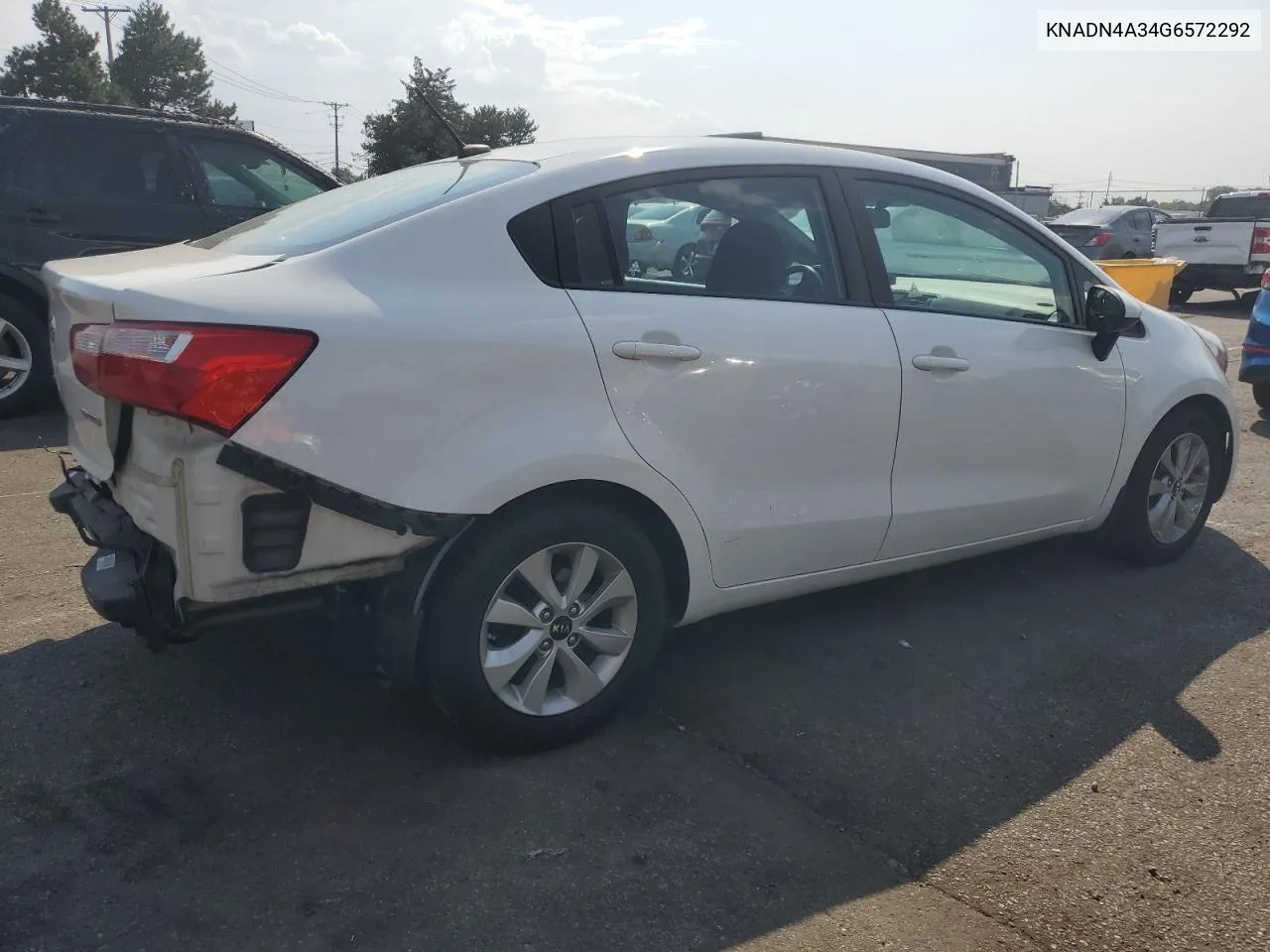 2016 Kia Rio Ex VIN: KNADN4A34G6572292 Lot: 69487424