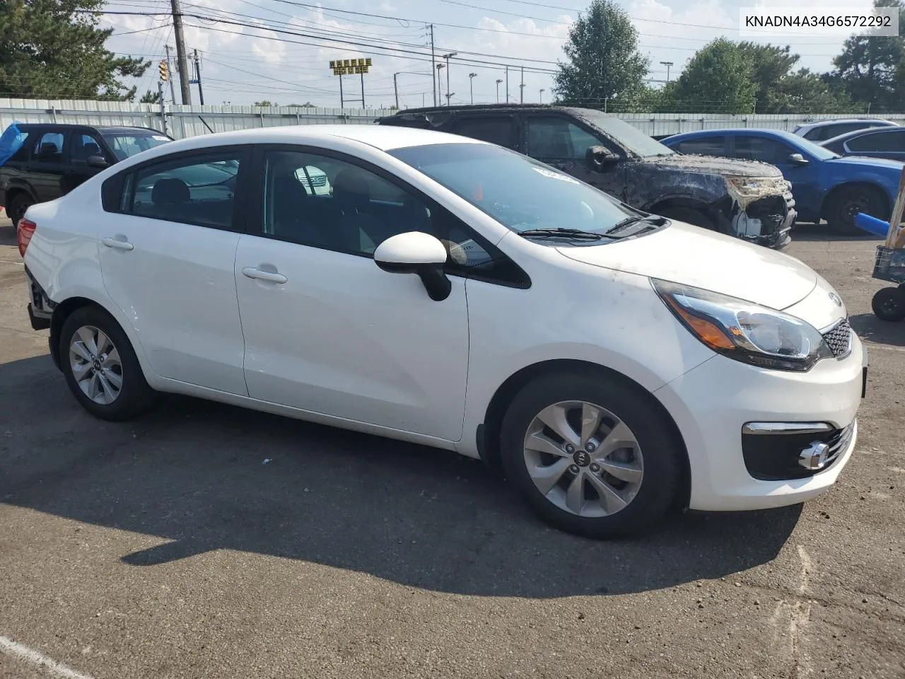 2016 Kia Rio Ex VIN: KNADN4A34G6572292 Lot: 69487424