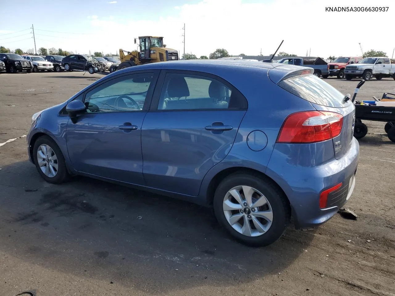 2016 Kia Rio Ex VIN: KNADN5A30G6630937 Lot: 70001354