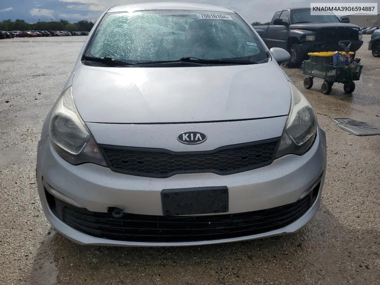 2016 Kia Rio Lx VIN: KNADM4A39G6594887 Lot: 70016104