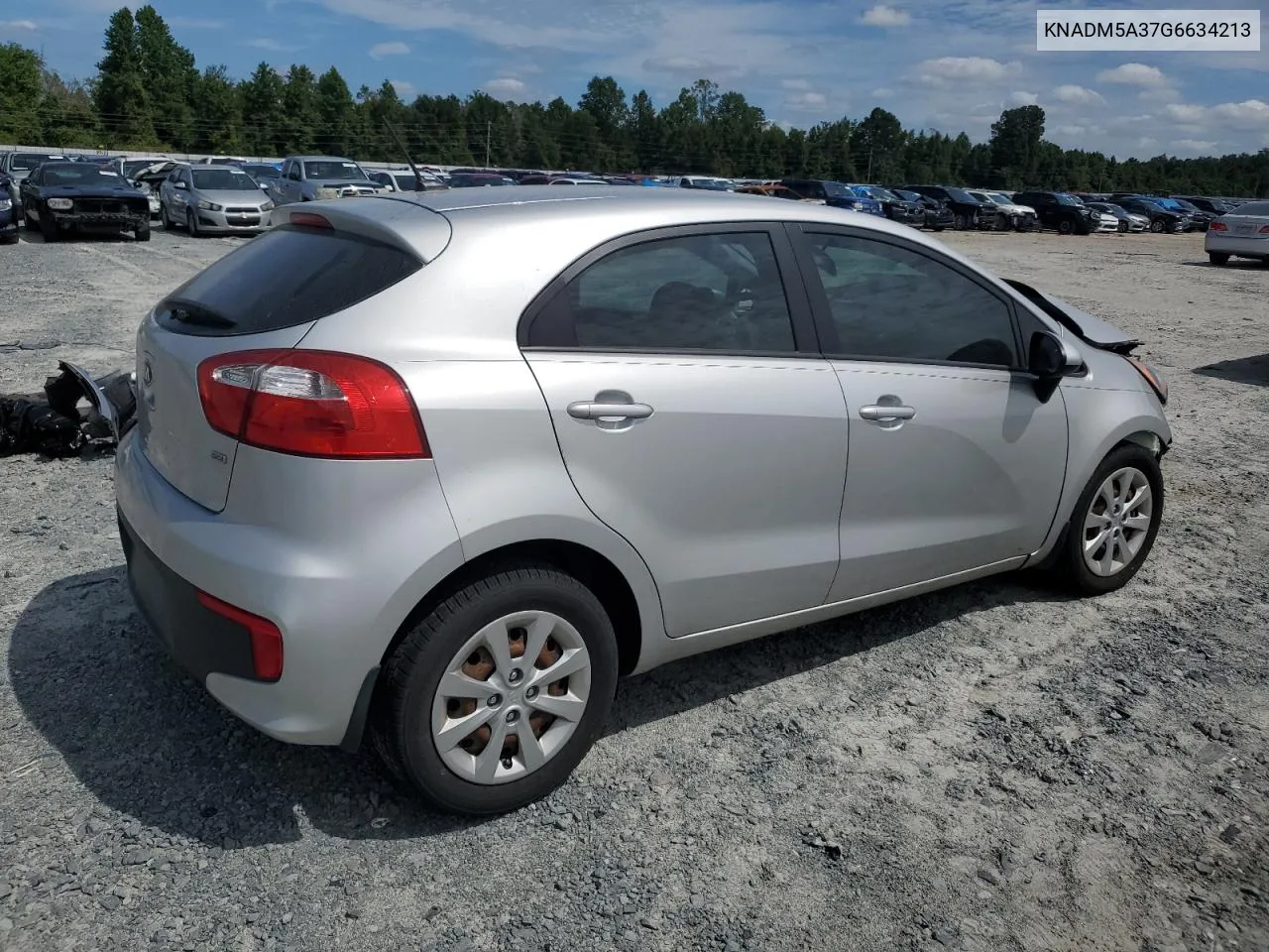 2016 Kia Rio Lx VIN: KNADM5A37G6634213 Lot: 70236684