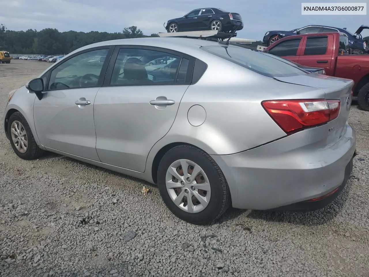 2016 Kia Rio Lx VIN: KNADM4A37G6000877 Lot: 70281694