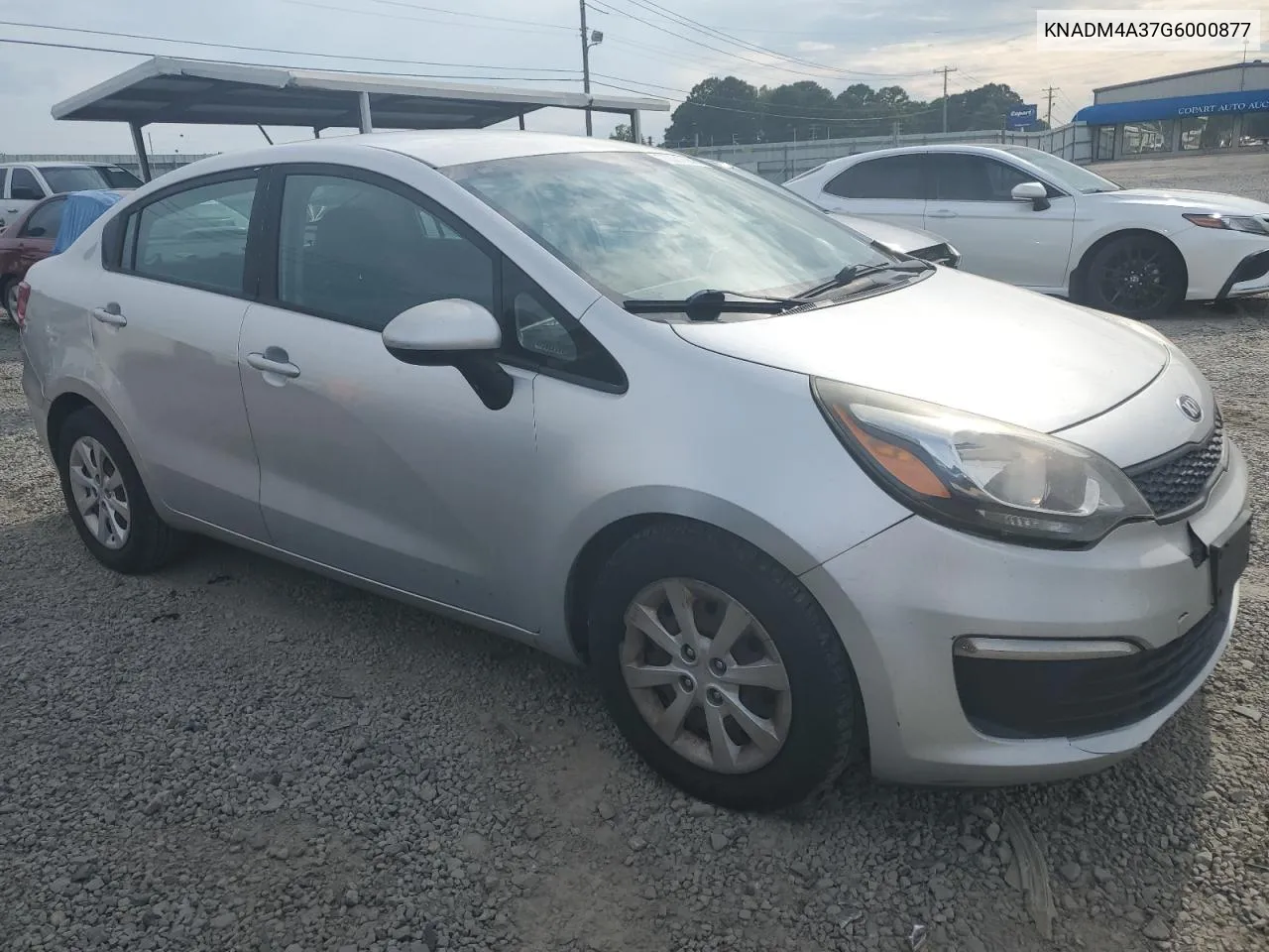 2016 Kia Rio Lx VIN: KNADM4A37G6000877 Lot: 70281694