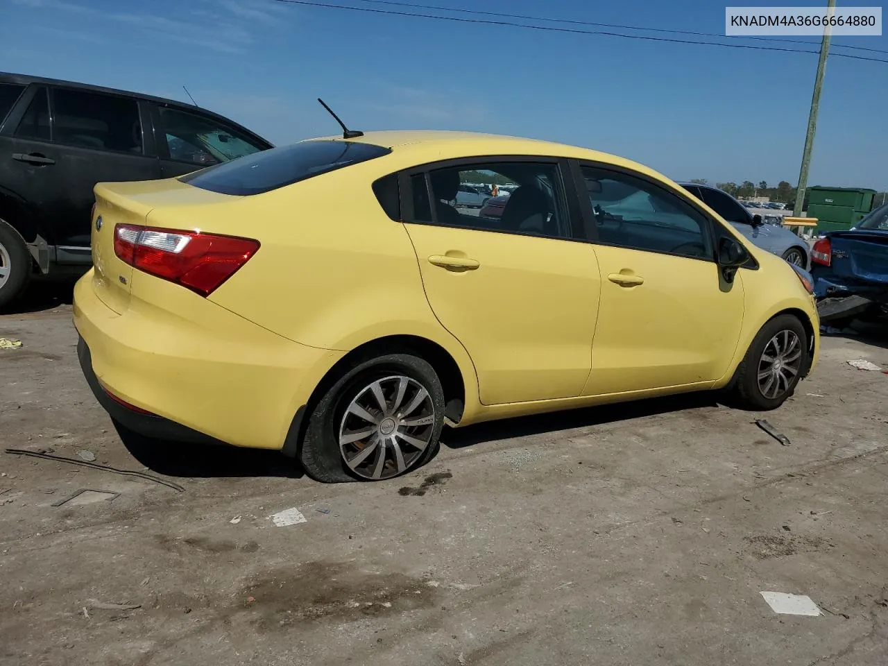 2016 Kia Rio Lx VIN: KNADM4A36G6664880 Lot: 70623224