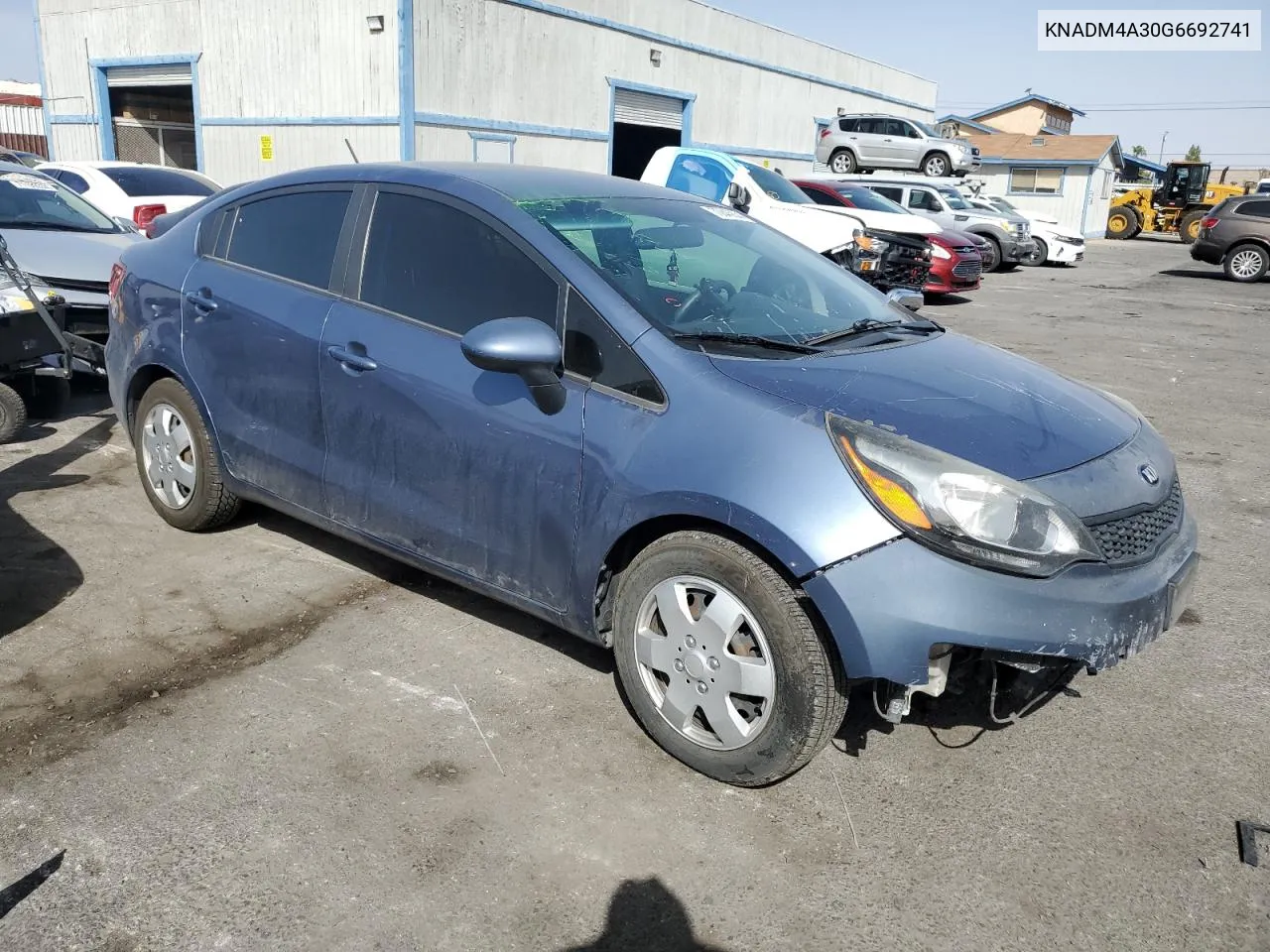 2016 Kia Rio Lx VIN: KNADM4A30G6692741 Lot: 70846834