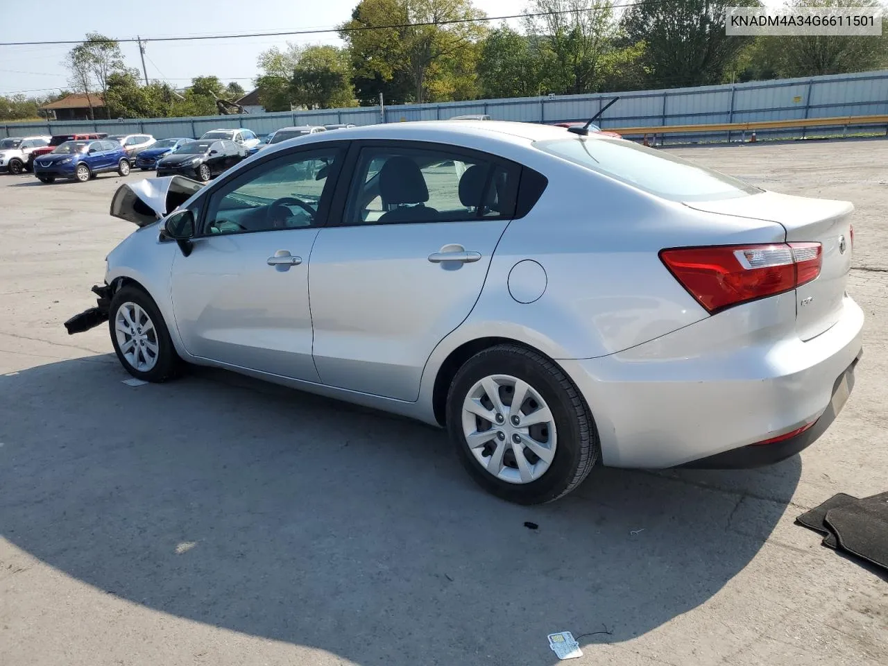 2016 Kia Rio Lx VIN: KNADM4A34G6611501 Lot: 71132424