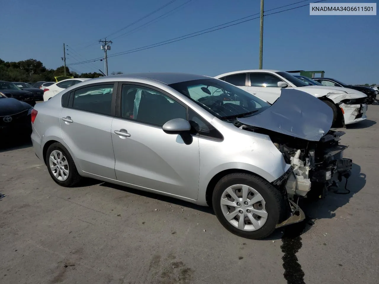 KNADM4A34G6611501 2016 Kia Rio Lx