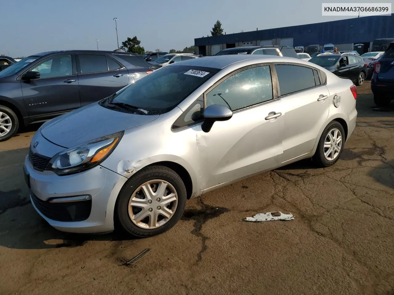 KNADM4A37G6686399 2016 Kia Rio Lx