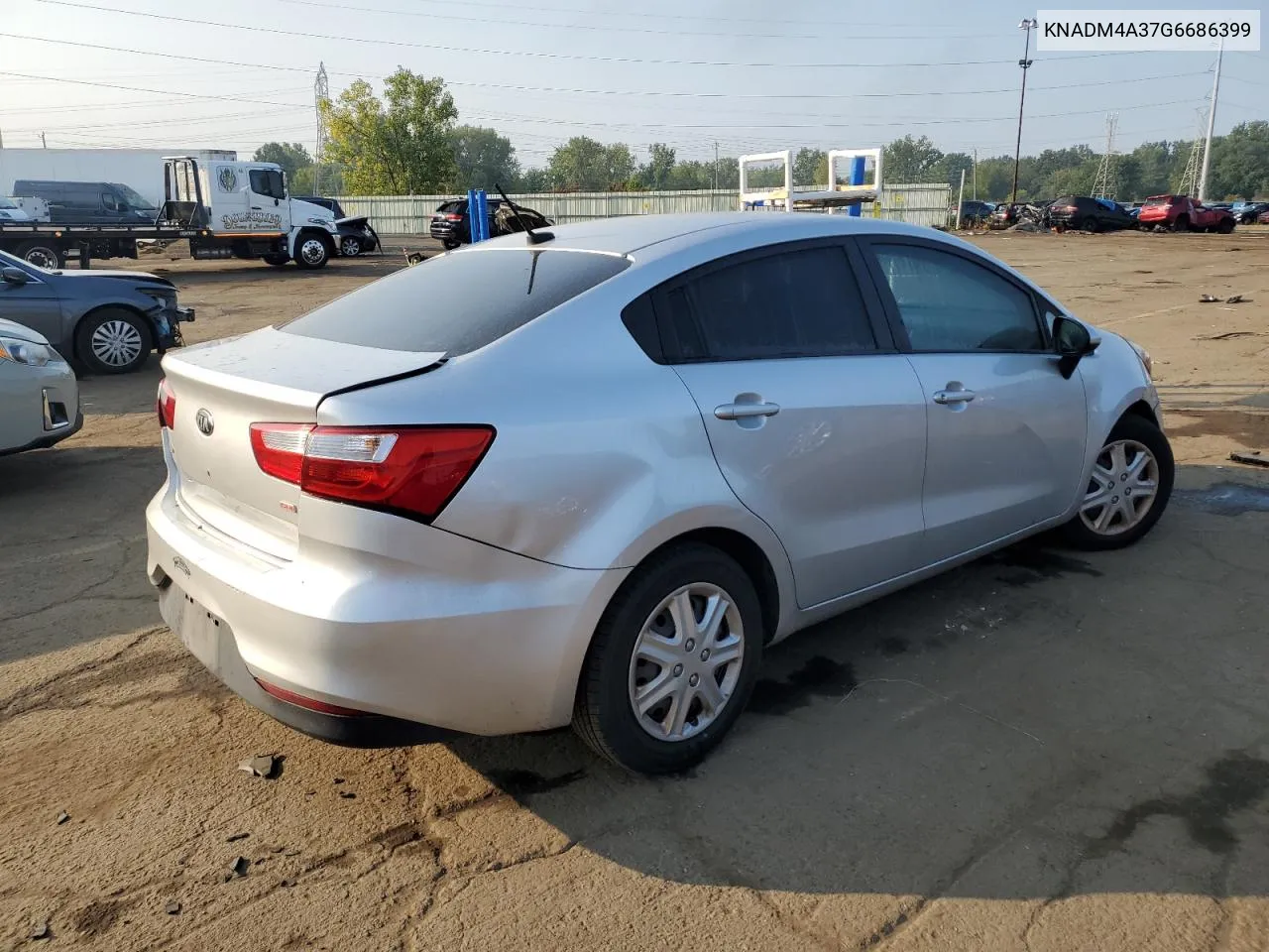 2016 Kia Rio Lx VIN: KNADM4A37G6686399 Lot: 71303614