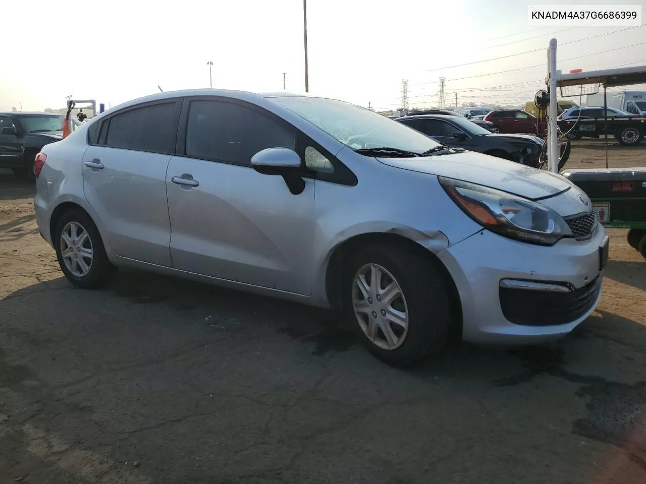 2016 Kia Rio Lx VIN: KNADM4A37G6686399 Lot: 71303614