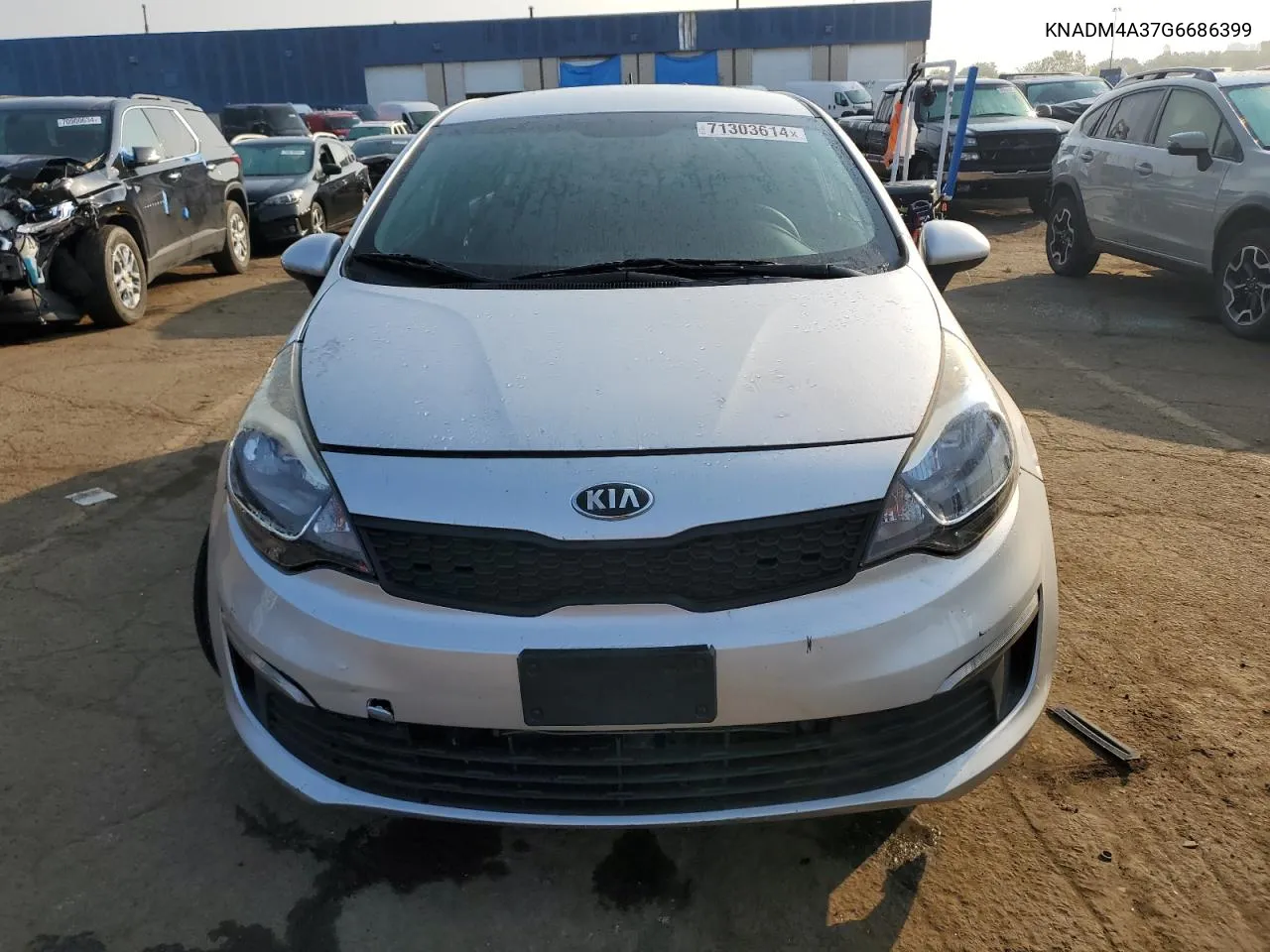 2016 Kia Rio Lx VIN: KNADM4A37G6686399 Lot: 71303614