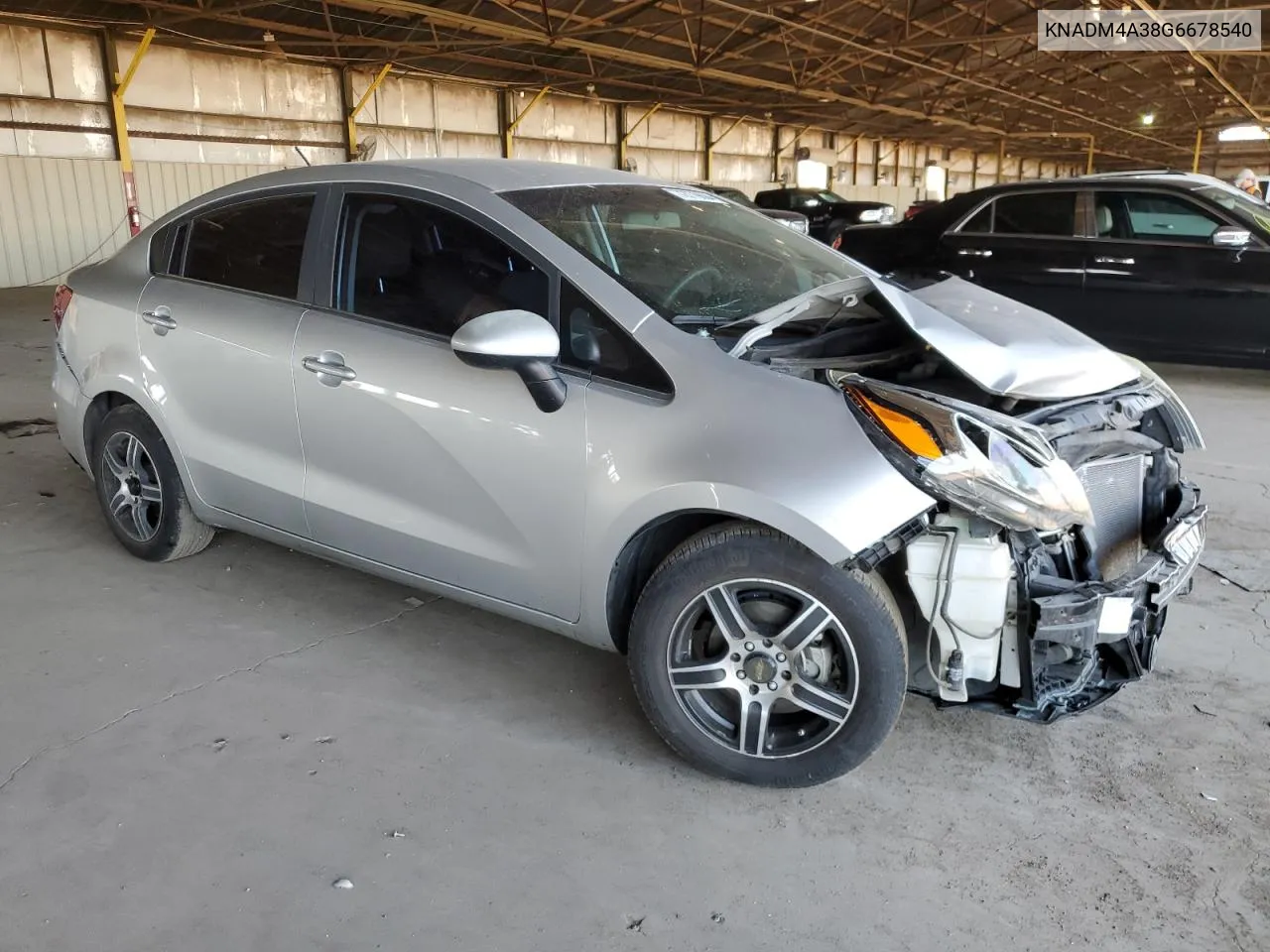 2016 Kia Rio Lx VIN: KNADM4A38G6678540 Lot: 72779604