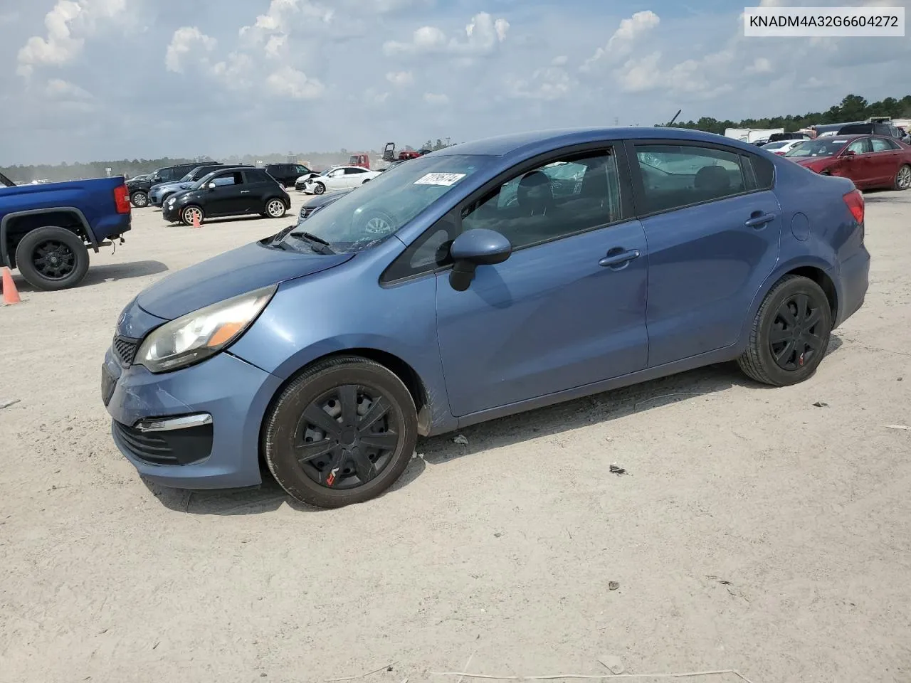 2016 Kia Rio Lx VIN: KNADM4A32G6604272 Lot: 72795774