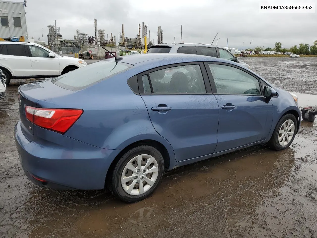 2016 Kia Rio Lx VIN: KNADM4A35G6653952 Lot: 72939414