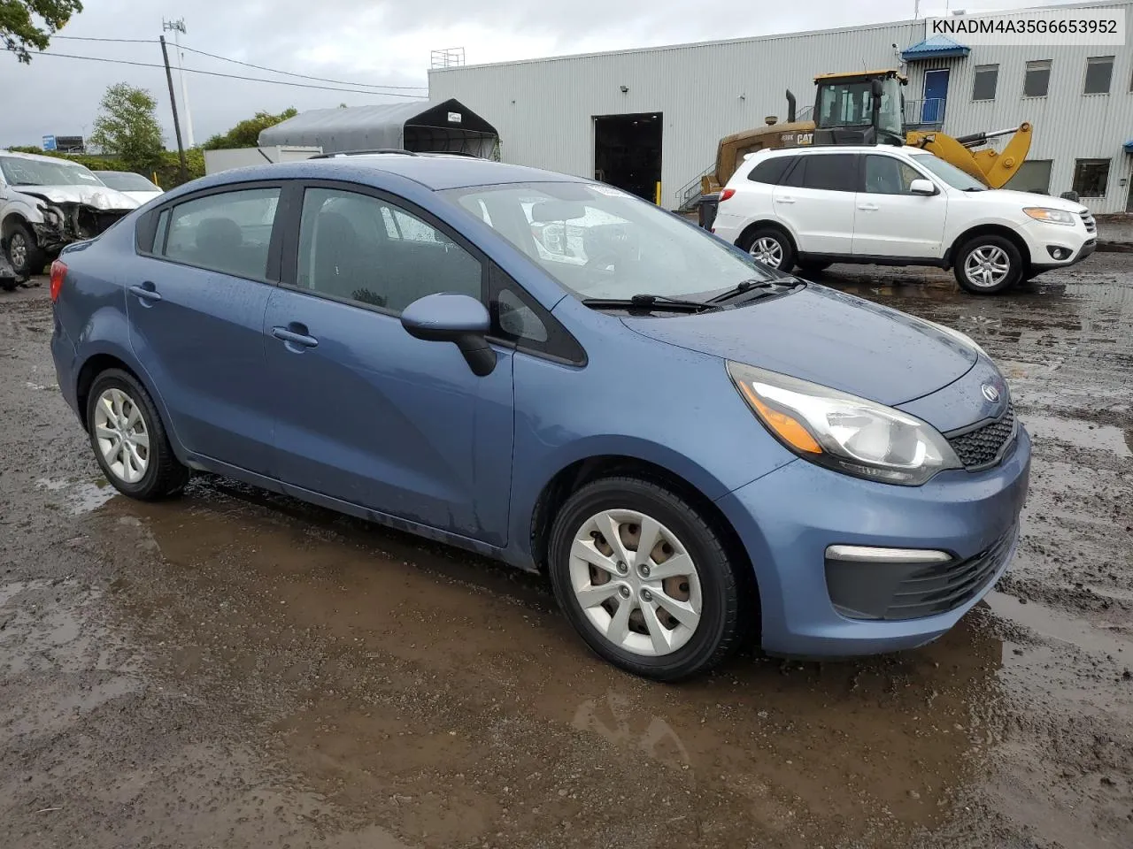 2016 Kia Rio Lx VIN: KNADM4A35G6653952 Lot: 72939414