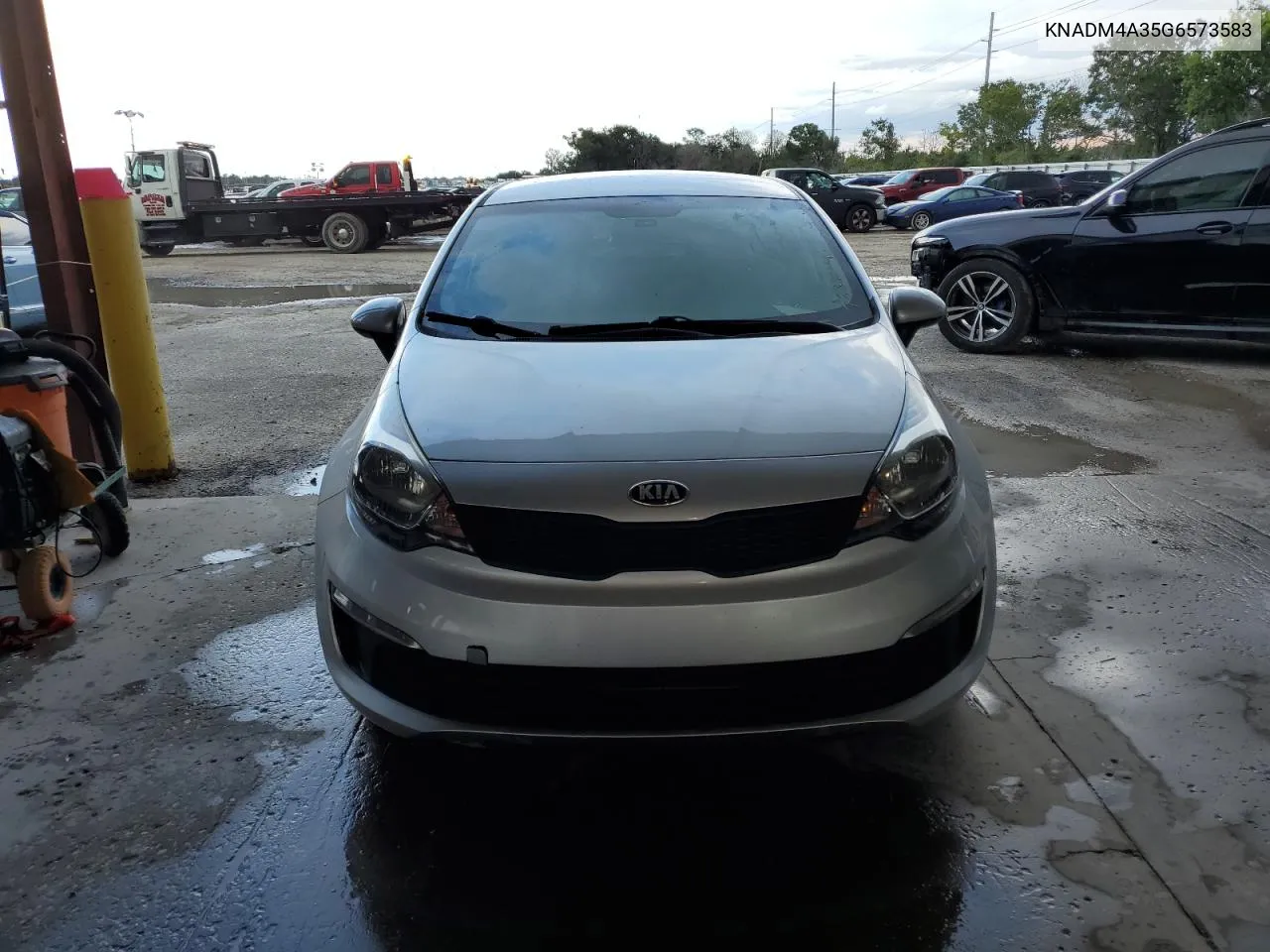 2016 Kia Rio Lx VIN: KNADM4A35G6573583 Lot: 73330324