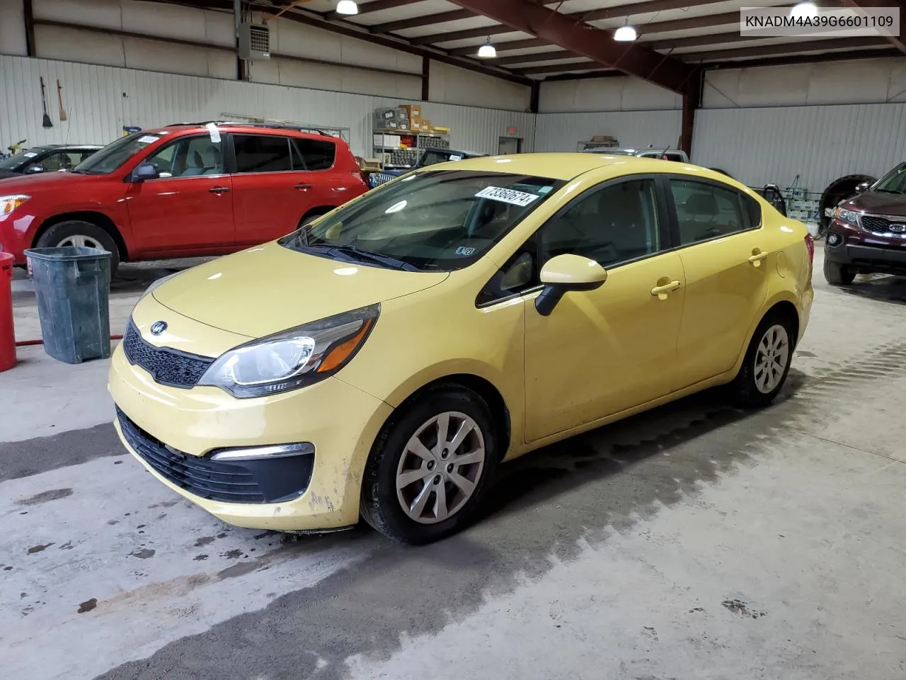 2016 Kia Rio Lx VIN: KNADM4A39G6601109 Lot: 73360674