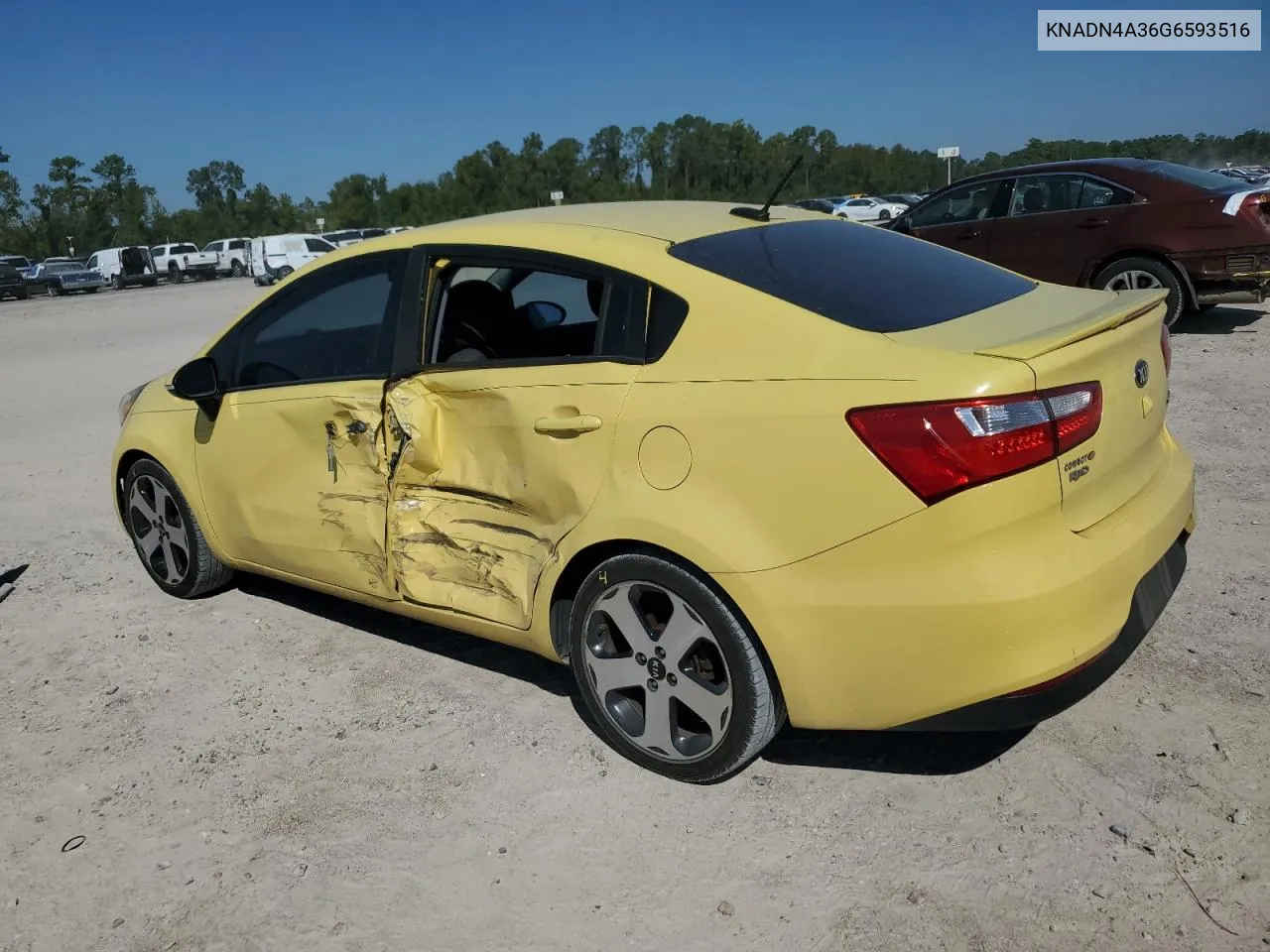 2016 Kia Rio Ex VIN: KNADN4A36G6593516 Lot: 74010014