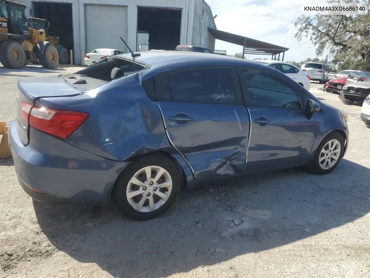 2016 Kia Rio Lx VIN: KNADM4A3XG6686140 Lot: 75004564